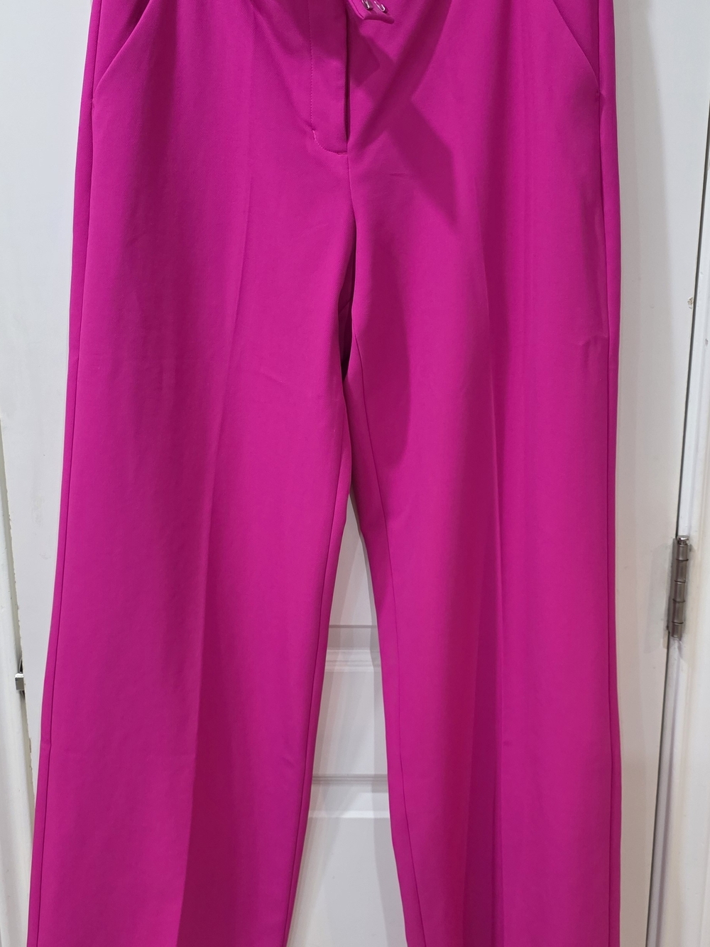 Express Women's Bright Magenta Straight Leg Pants